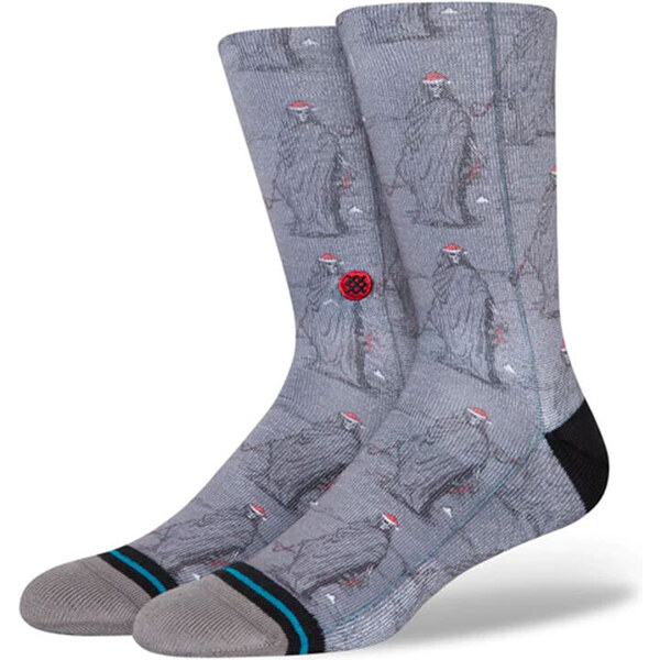 Stance Happy Holideath Crew Sock - Unisex - Ponožky Stance - Sivé - 66358071