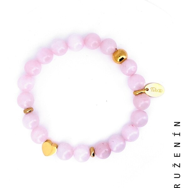 Taboo náramok Symbol so srdiečkom, ruženín tbs800 47520150