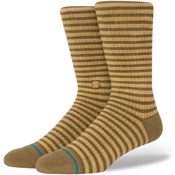 Stance Skipper Crew Sock - Unisex - Ponožky Stance - Hnedé - 66358074