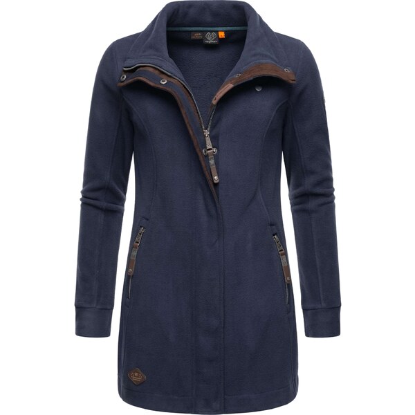 Ragwear Flisová bunda Letrice námornícka modrá / hnedá 54267368