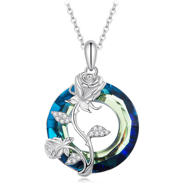 Royal Fashion strieborný náhrdelník Ruže lásky 54945902