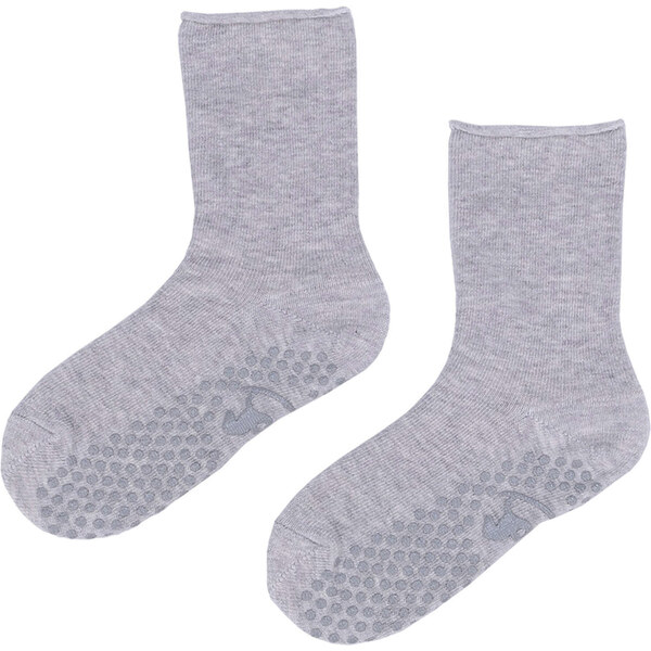 Detské bavlněné protišmykové ponožky Emel SBA 100-10 Šedá 46771186