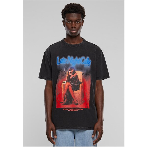 Mister Tee Mens T-shirt Late Night Calls Acid Heavy Oversize - black 50683332