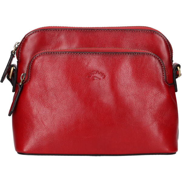 Kožená dámska crosbody kabelka Katana Kaise - červená 48199562