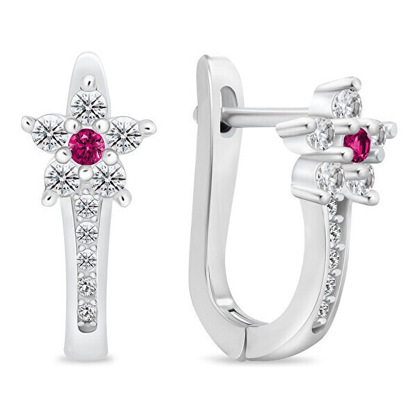 Brilio Silver Krásne strieborné náušnice so zirkónmi EA1005WR 66589615