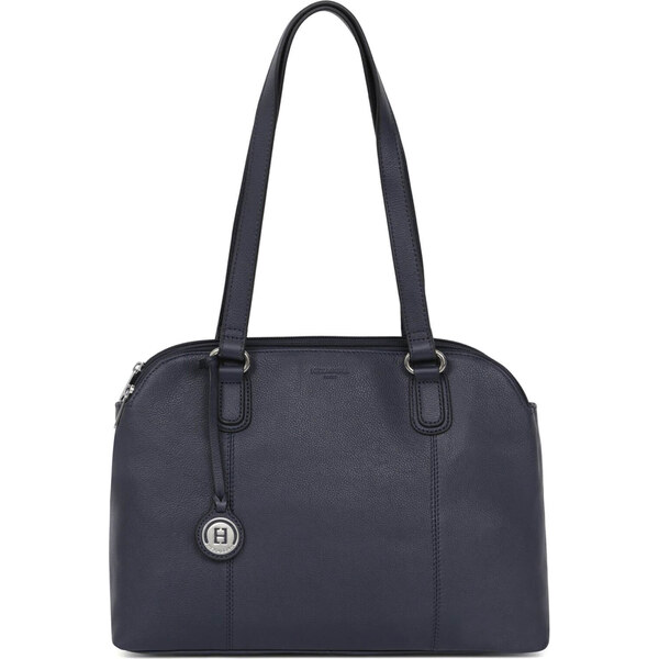 Dámska kožená kabelka Hexagona Brita - tmavo modrá 48199584