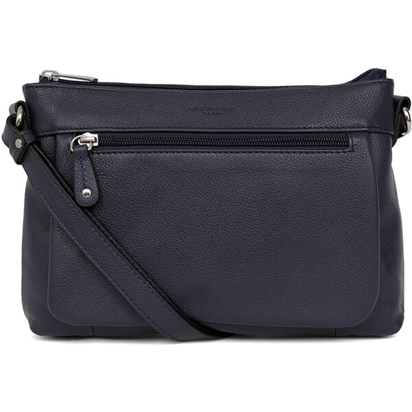 Dámska kožená crossbody kabelka Hexagona Violla - tmavo modrá 48199586