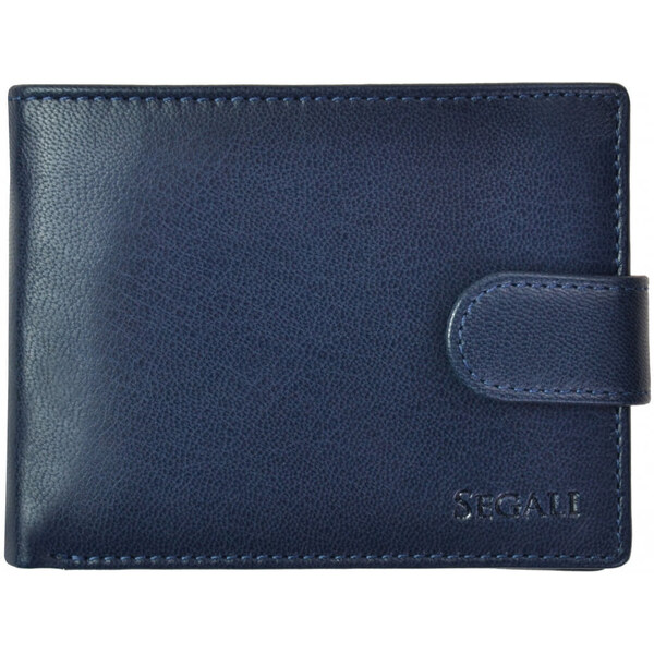 SEGALI Pánska kožená peňaženka 2511 blue 66579367