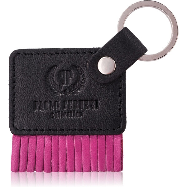 PAOLO PERUZZI Kožená kľúčenka T-88-BL/PI | ružová T-88-BL/PI 63395587