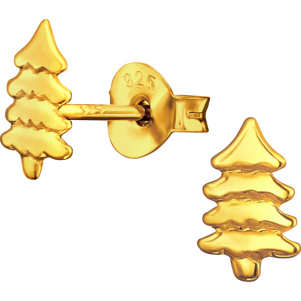 Olivie Strieborné náušnice STROMČEK GOLD 8174 47617238