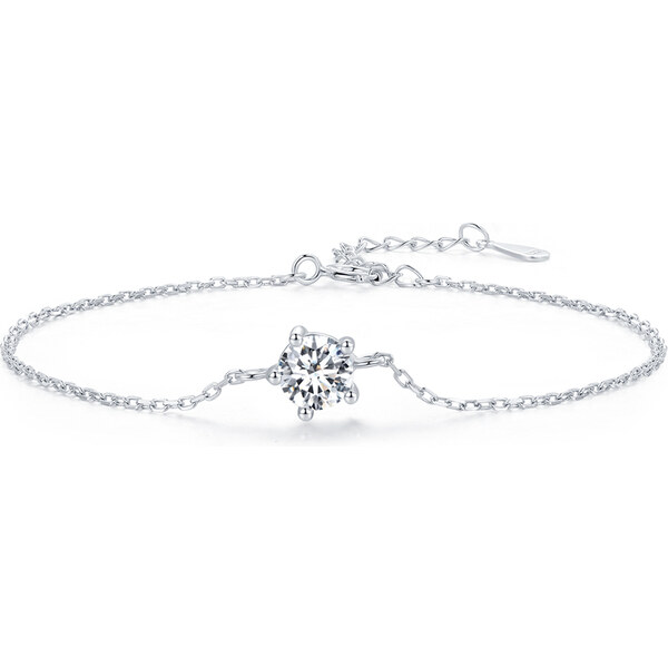 Ligot Strieborný náramok s moissanitom 0,6ct (s certifikátom) 47599352