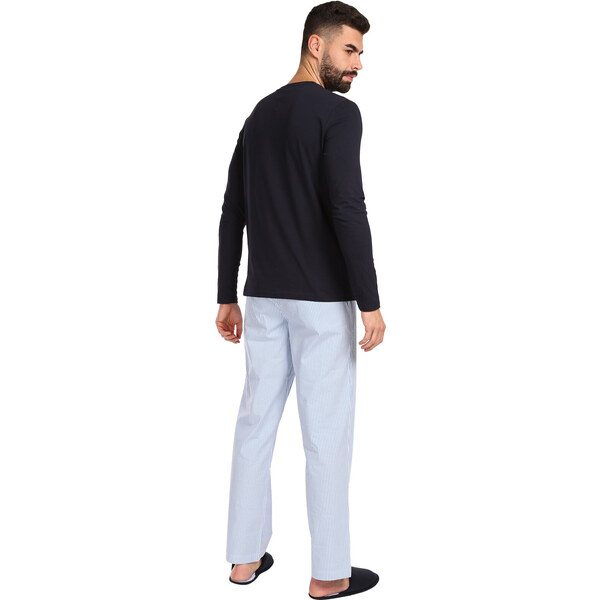 Pánske pyžamo Tommy Hilfiger s papučami viacfarebné v darčekovém 47324348