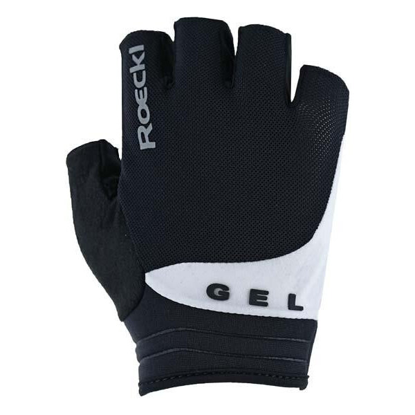 Roeckl rukavice cyklistické Itamos 2, čierna/biela 47608074