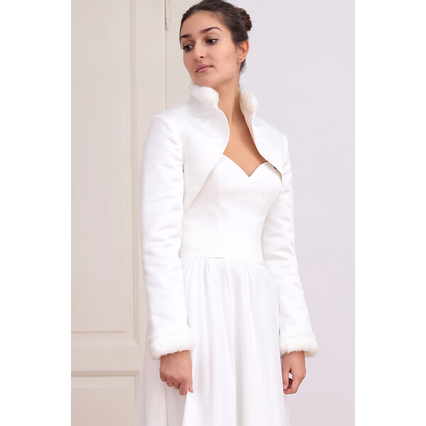 Glara Bolerko s kožušinkou k šatám 49355582