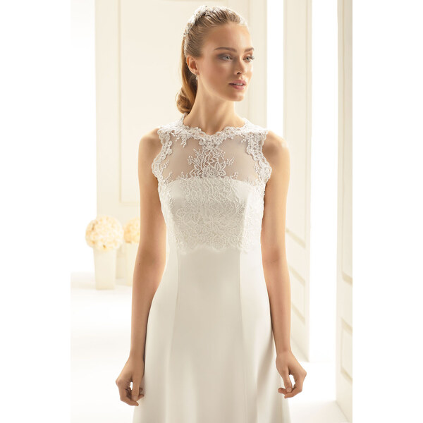 Bianco Evento Čipkový top pre nevestu na letnú svadbu 47610492