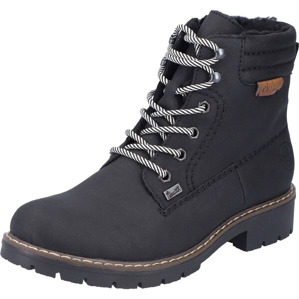 Rieker Šnurovacie členkové čižmy čierna 47642982