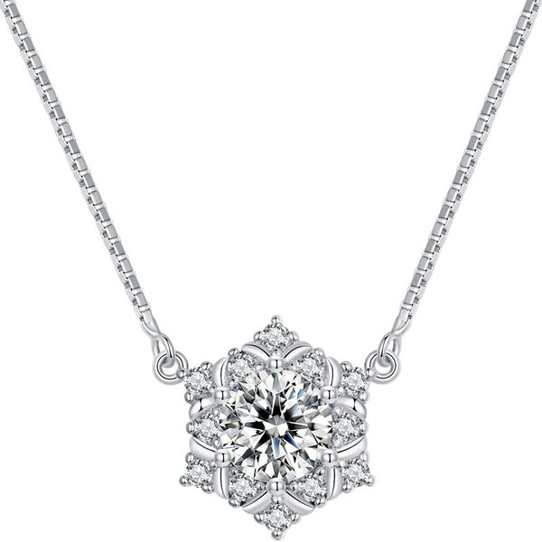 Ligot Strieborný náhrdelník snehová vločka 47631444