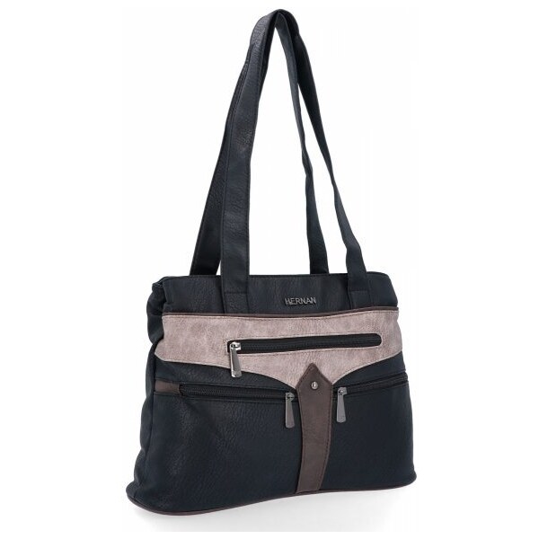 Dámská kabelka shopper bag Hernan čierna 8006-1 65176833
