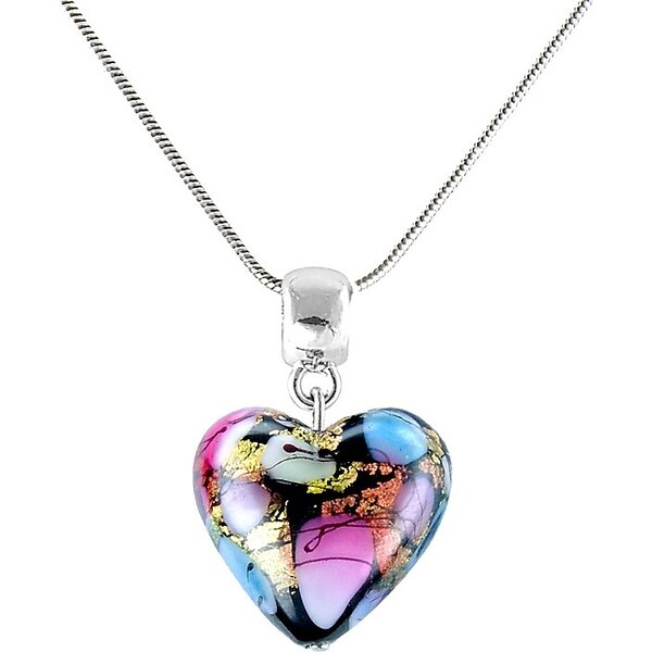 Lampglas Neprehliadnuteľný náhrdelník Crazy Love s 24-karátovým zlatom 66584406