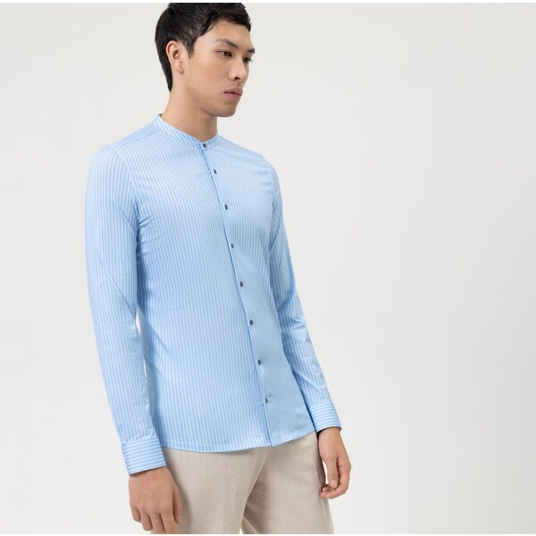 Pánska elastická košeľa stojačik OLYMP super slim 47635054