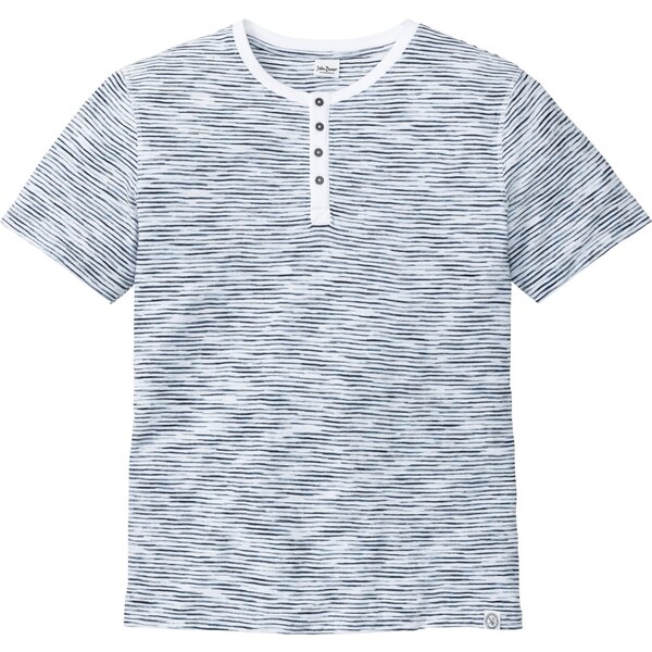 bonprix Tričko, krátky rukáv, z čistej bavlny, farba modrá 44844227