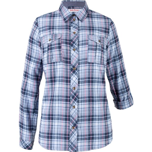 bonprix Flanelová košeľa, farba modrá 47656685