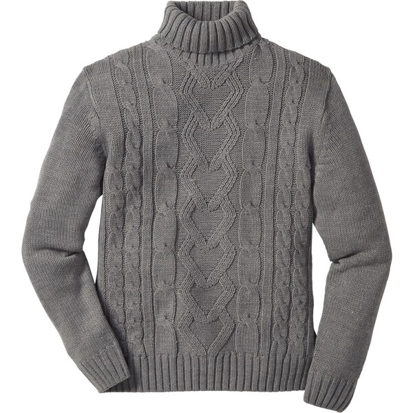 bonprix Rolák s osmičkovým vzorom, farba šedá 45853576