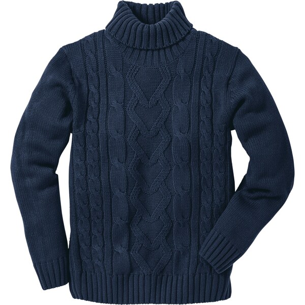 bonprix Rolák s osmičkovým vzorom, farba modrá 45853594