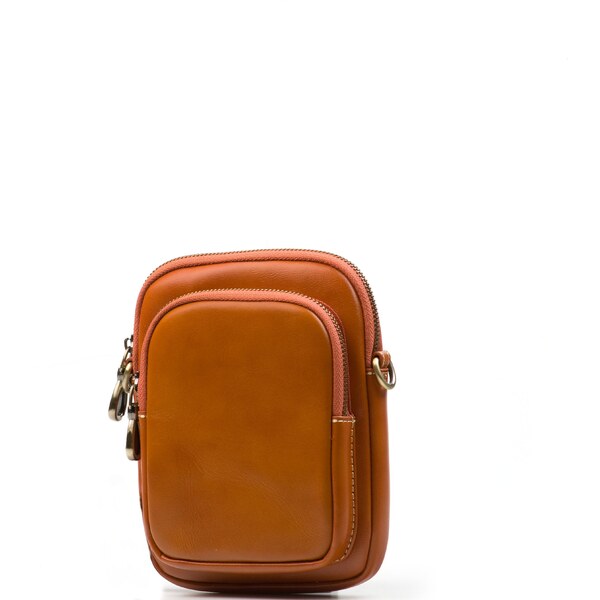 Blaire Pánske kožené crossbody Zeno koňakovo hnedé 64988188