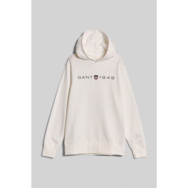 MIKINA GANT PRINTED GRAPHIC HOODIE EGGSHELL 47679043