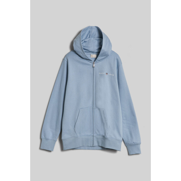 MIKINA GANT PRINTED GRAPHIC FULL ZIP HOODIE STORMY SEA 47679039