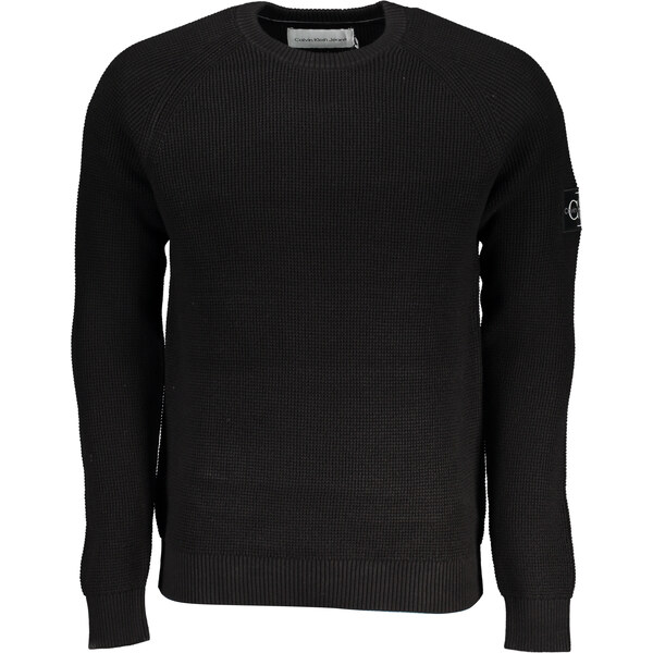 Calvin Klein Mens Regular Fit Cotton Crew Neck Long Sleeve Black 65441585