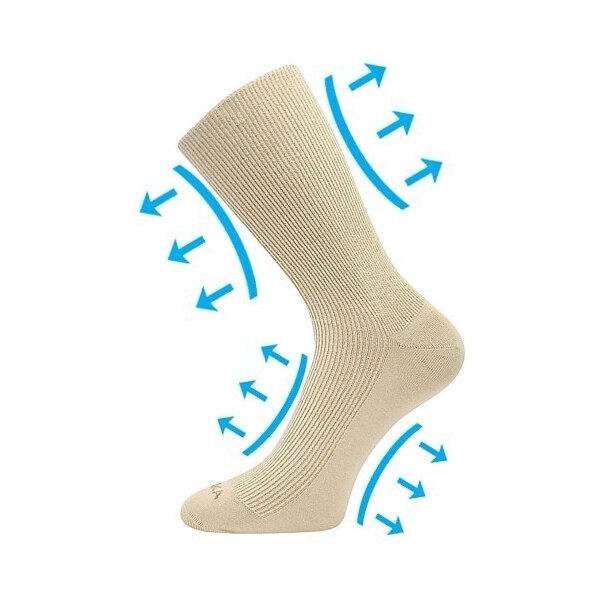 OREGAN extrémne volné ponožky Lonka Běžová 39-42 1 pár 47679129