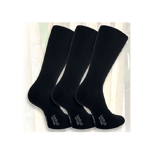 Bambusové klasické ponožky TRENDY SOCKS Čierna 39-42 3 páry 47746063