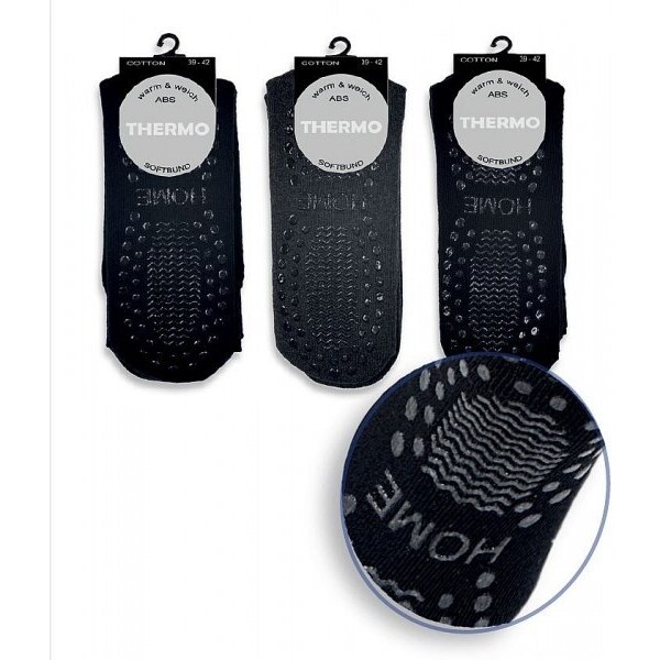 Protišmykové froté bavlnené ponožky s ABS chodidlom TRENDY SOCKS Mix 47685610