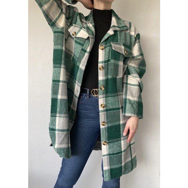 modnenakupy.sk Dámska košeľová bunda typu shacket SALEM 47695998