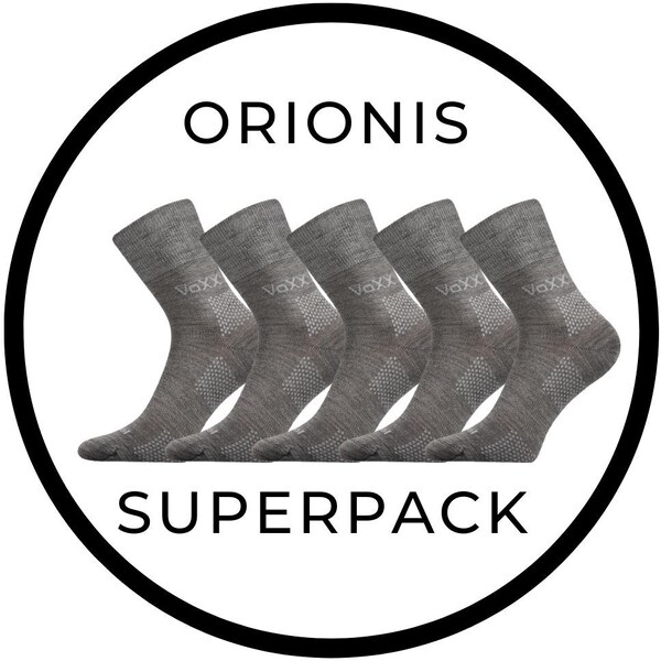 ORIONIS SUPERPACK 5párov antibakteriálne merino ponožky so striebrom 53716598