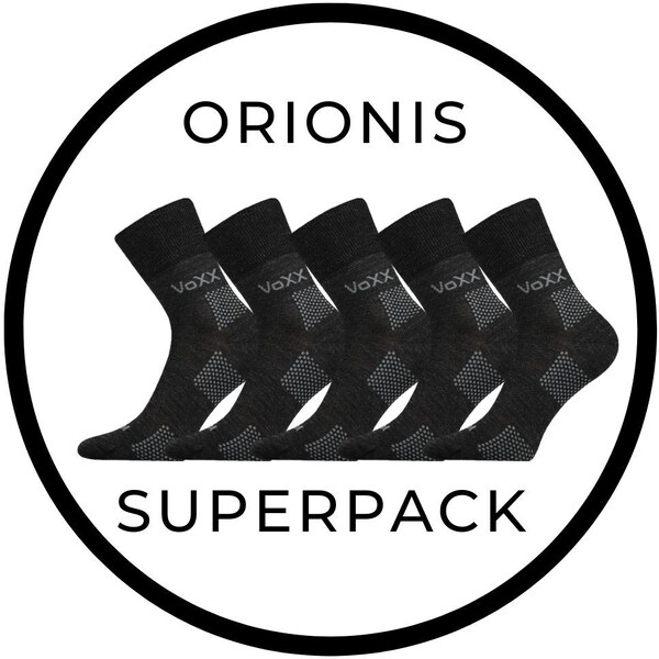 ORIONIS SUPERPACK 5párov antibakteriálne merino ponožky so striebrom 48829838