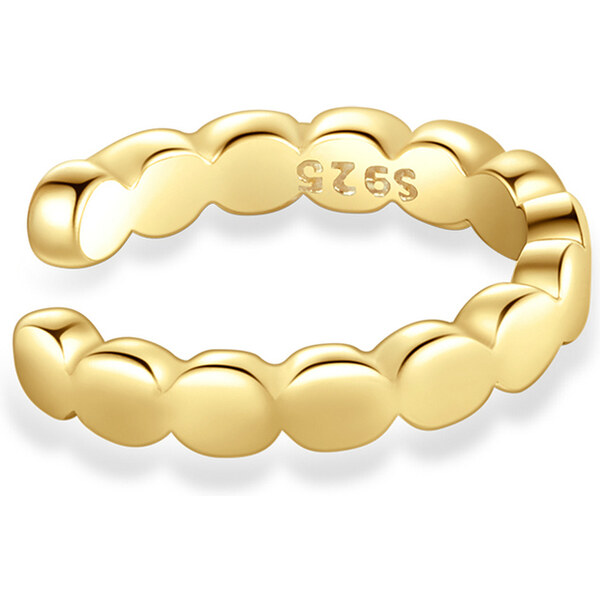 Ligot Strieborná pozlátená záušnica 1ks 47739481