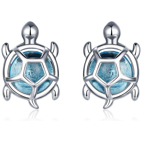 Ligot Strieborné náušnice korytnačka 47739552