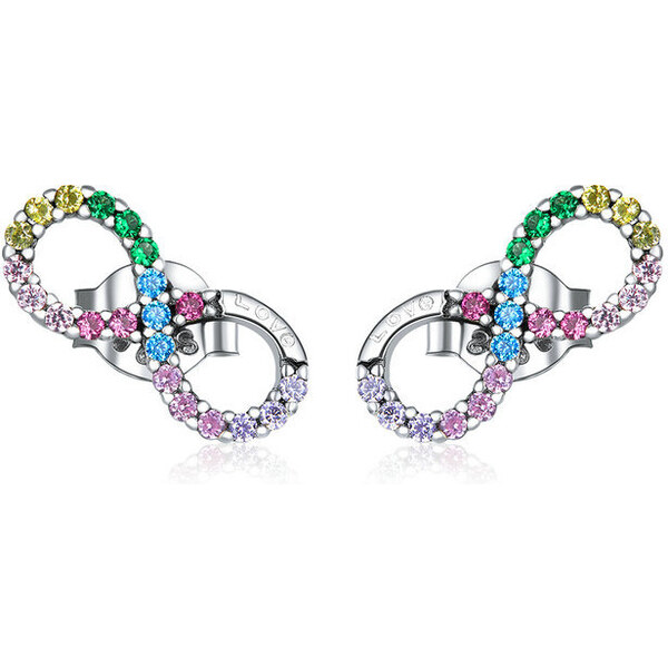 Ligot Strieborné farebné náušnice symbol nekonečna 47739578