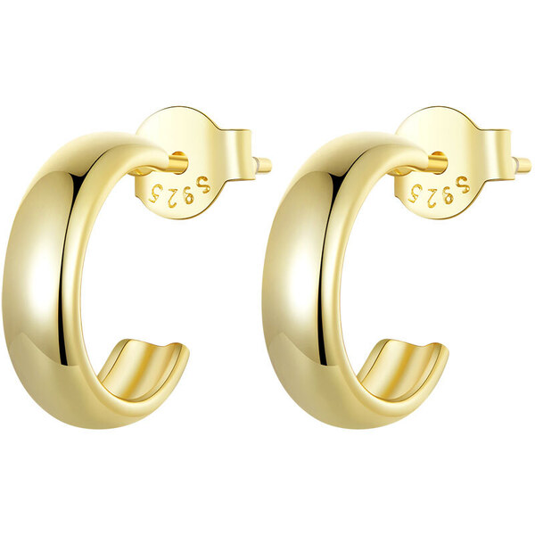 Ligot Strieborné pozlátené náušnice 47739644