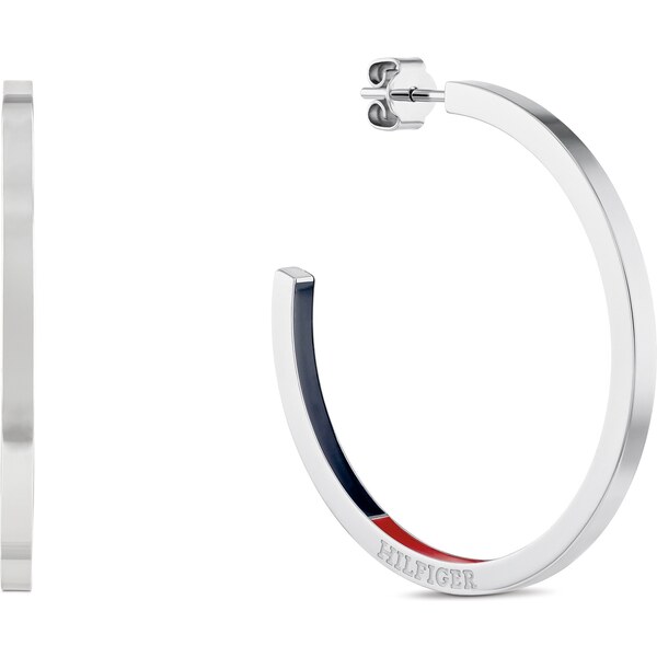 Tommy Hilfiger Módne kruhové kruhové náušnice z ocele 2780811 66594056