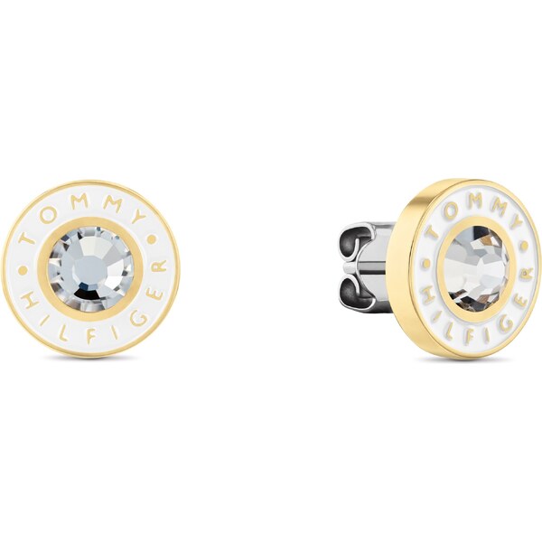 Tommy Hilfiger Elegantné pozlátené náušnice s kryštálom Layered 66585249