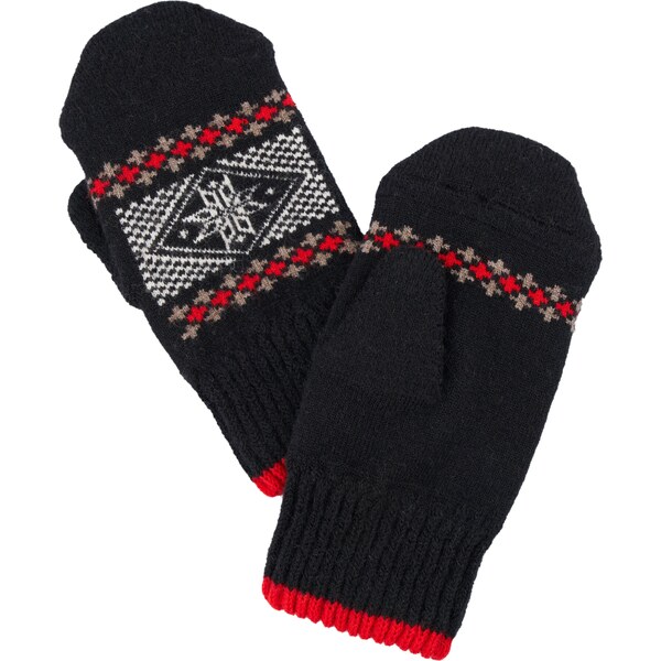 Vlnka Vlnené palčiaky vločka čierna veľkosti oblečenia Uni 47764112