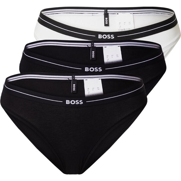 BOSS Nohavičky čierna / biela 47805236