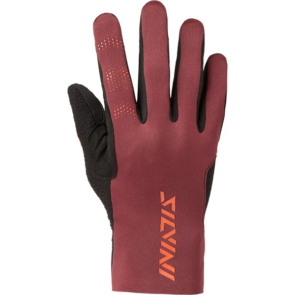 Dámske rukavice na bežky Silvini Isarca vínová/čierna 47659017
