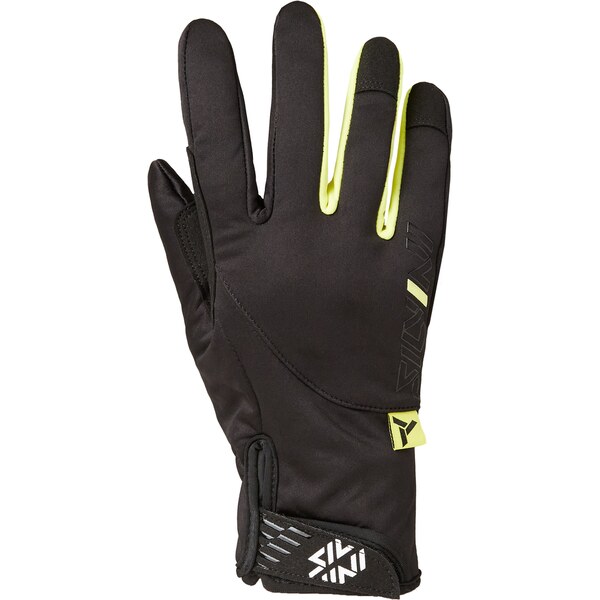 Dámske zimné rukavice Silvini Ortles čierna/neónovo žltá 45915327