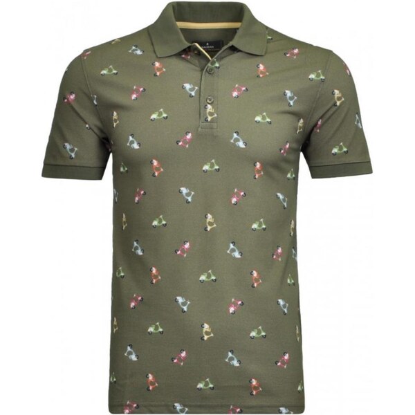 Pánska kaki polokošeľa s mopedom RAGMAN 47634981