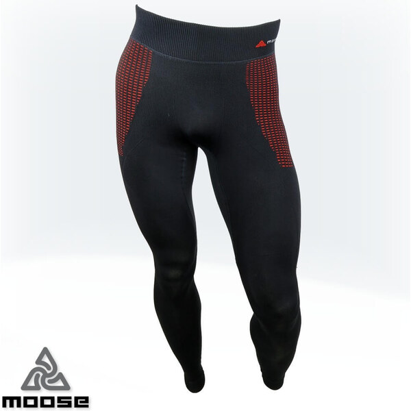 SPEED PANTS LSL MEN seamless polokompresná termobielizeň Moose Červená 47852664